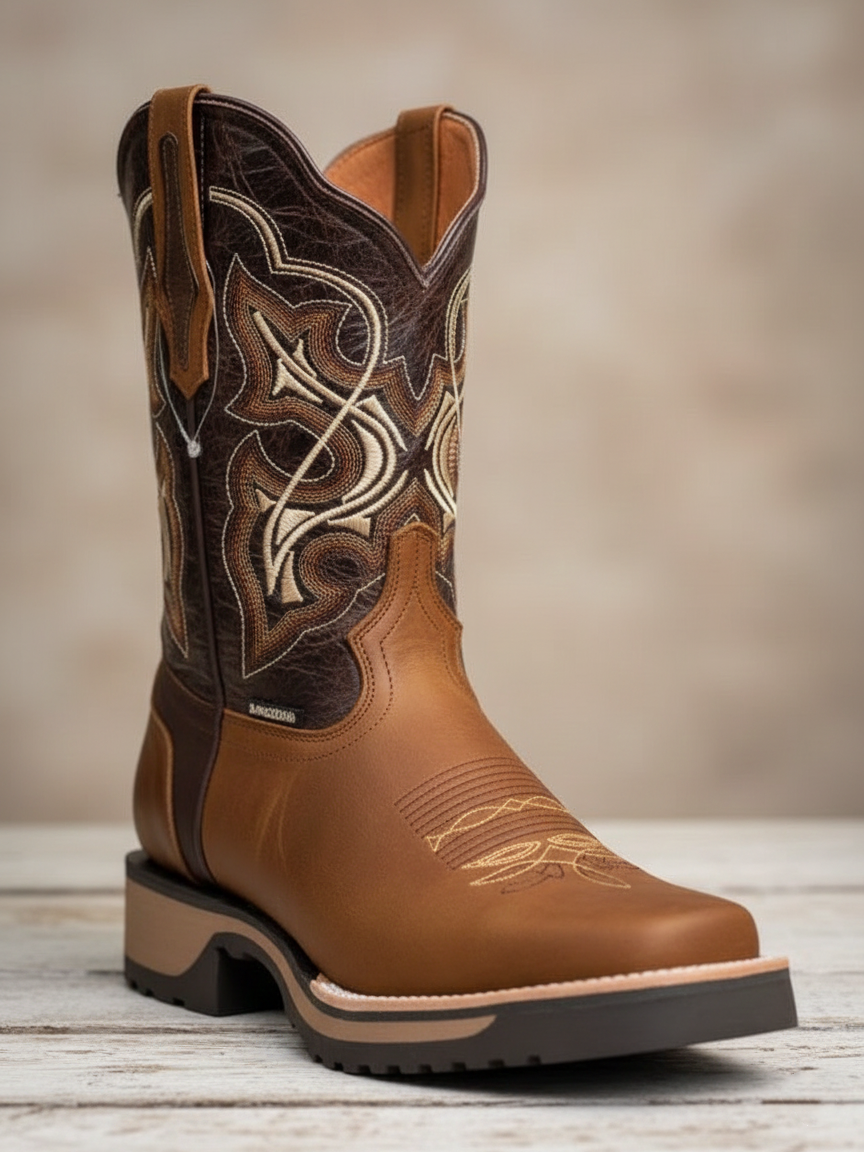 Men's Retro Western Cowboy Boots