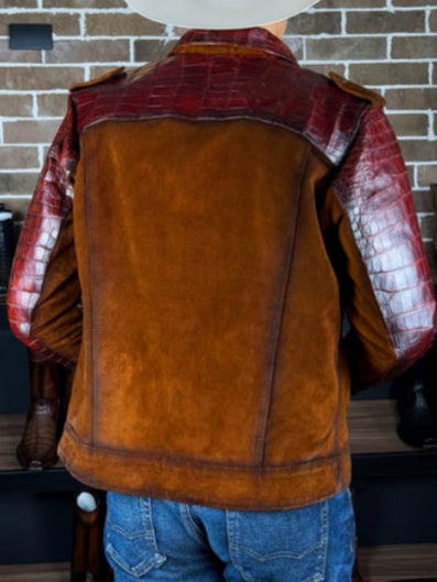 Crocodile And Suede Jacket