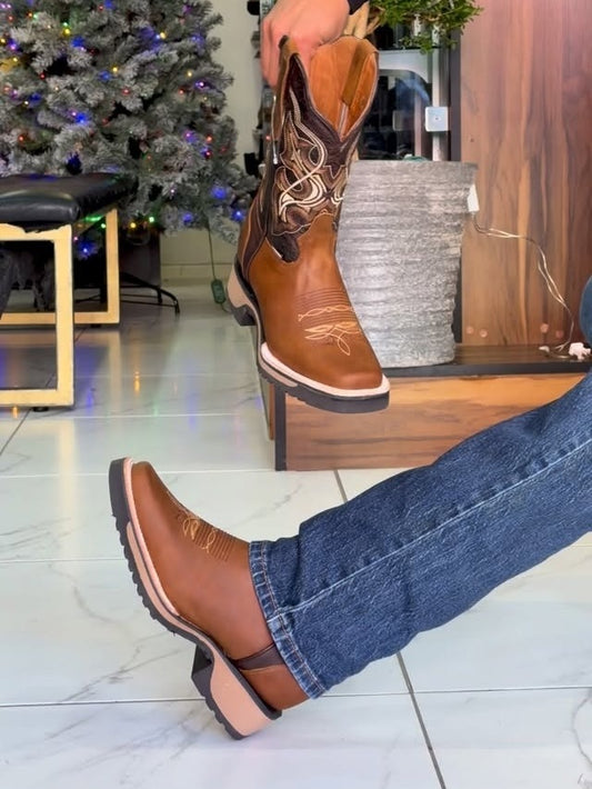 Men's Retro Western Cowboy Boots
