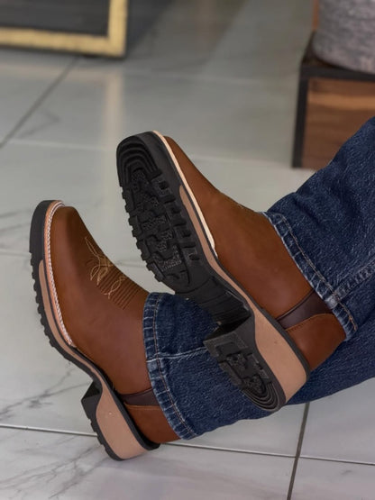 Men's Retro Western Cowboy Boots