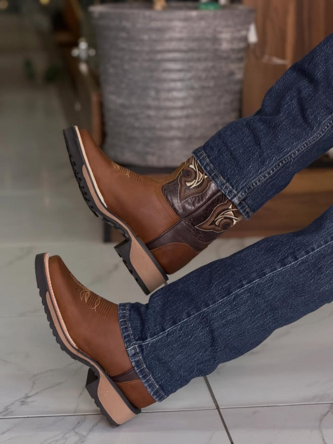 Men's Retro Western Cowboy Boots