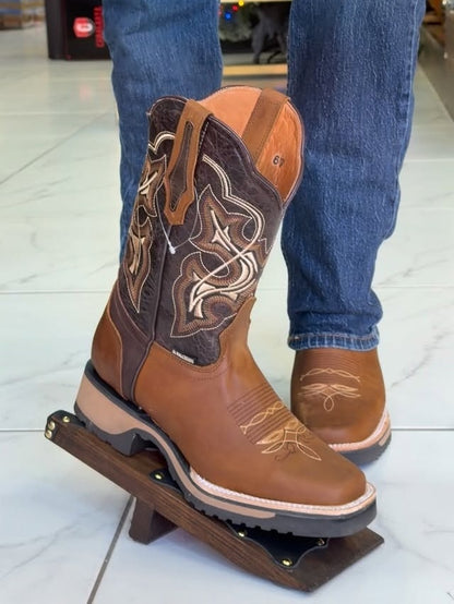 Men's Retro Western Cowboy Boots