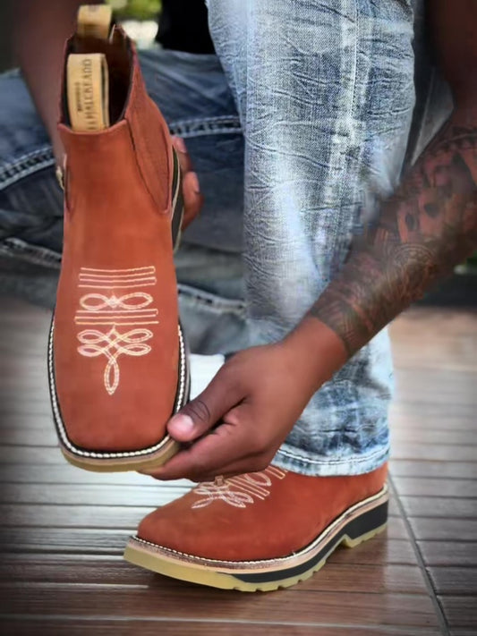 Men's Suede Chelsea Ankle Boots