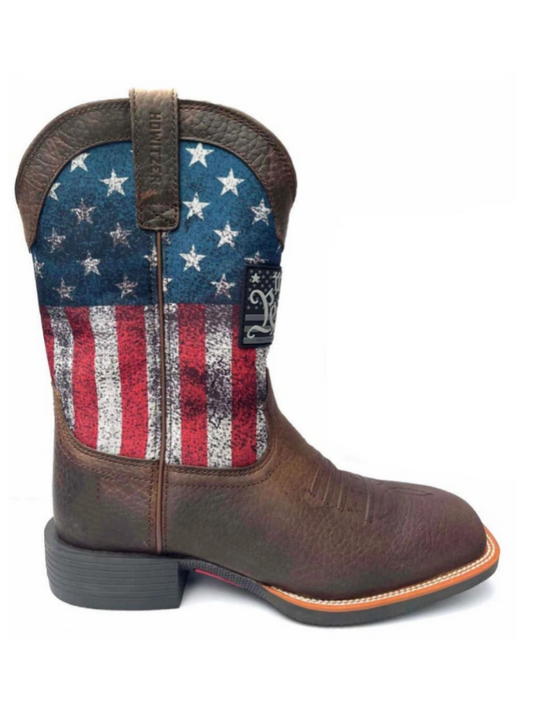 Men's Flag Western Cowboy Boots