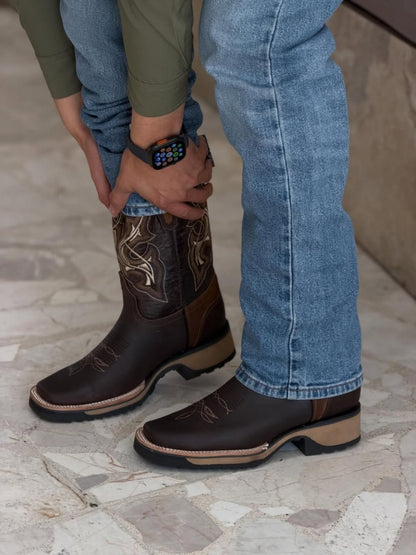 Men's Retro Embroidered Western Cowboy Boots